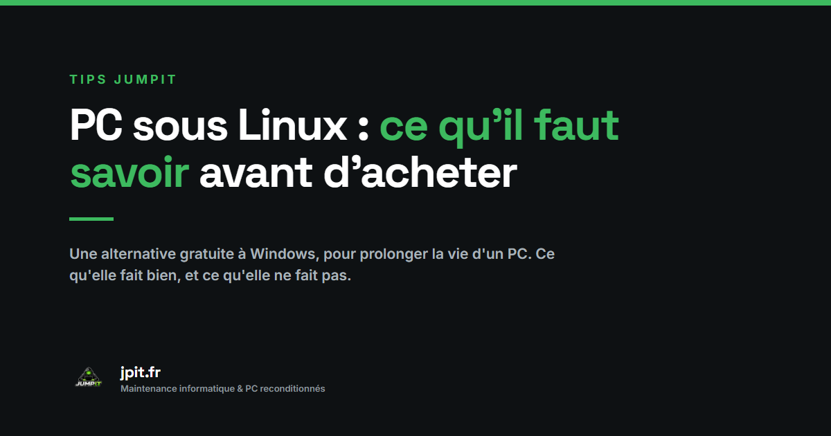 PC Linux : ce que c'est, et ce qu'il faut savoir avant d'acheter
